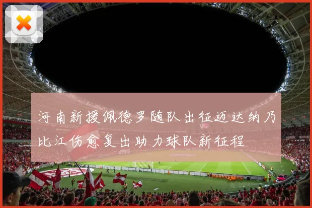 河南新援佩德罗随队出征迈达纳乃比江伤愈复出助力球队新征程